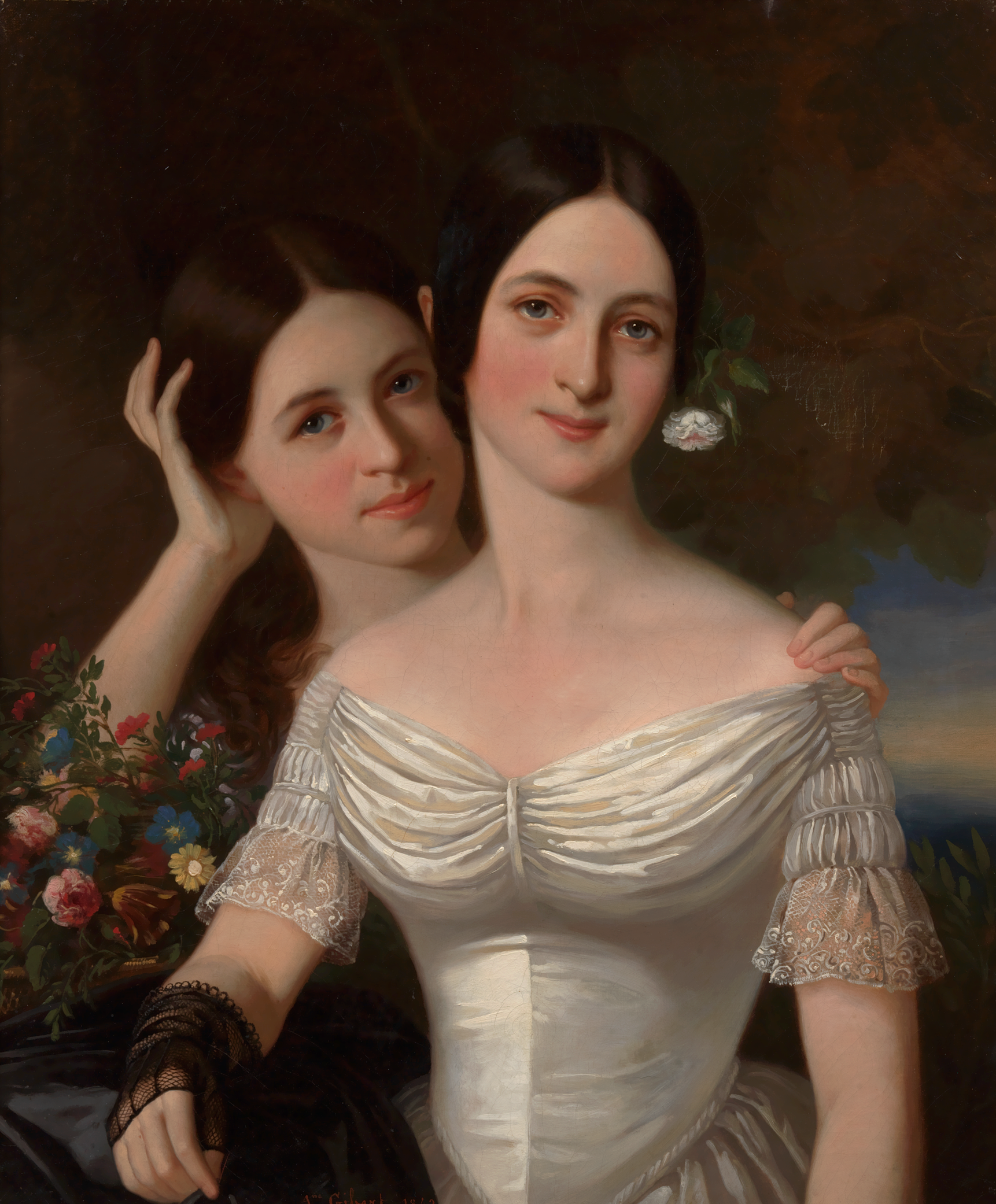 Catherine and Martha Romney